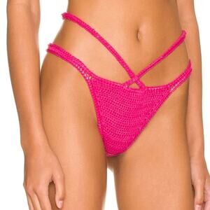 Maiya Paris Salome Bikini Bottom in Fuchsia NWT Size Small